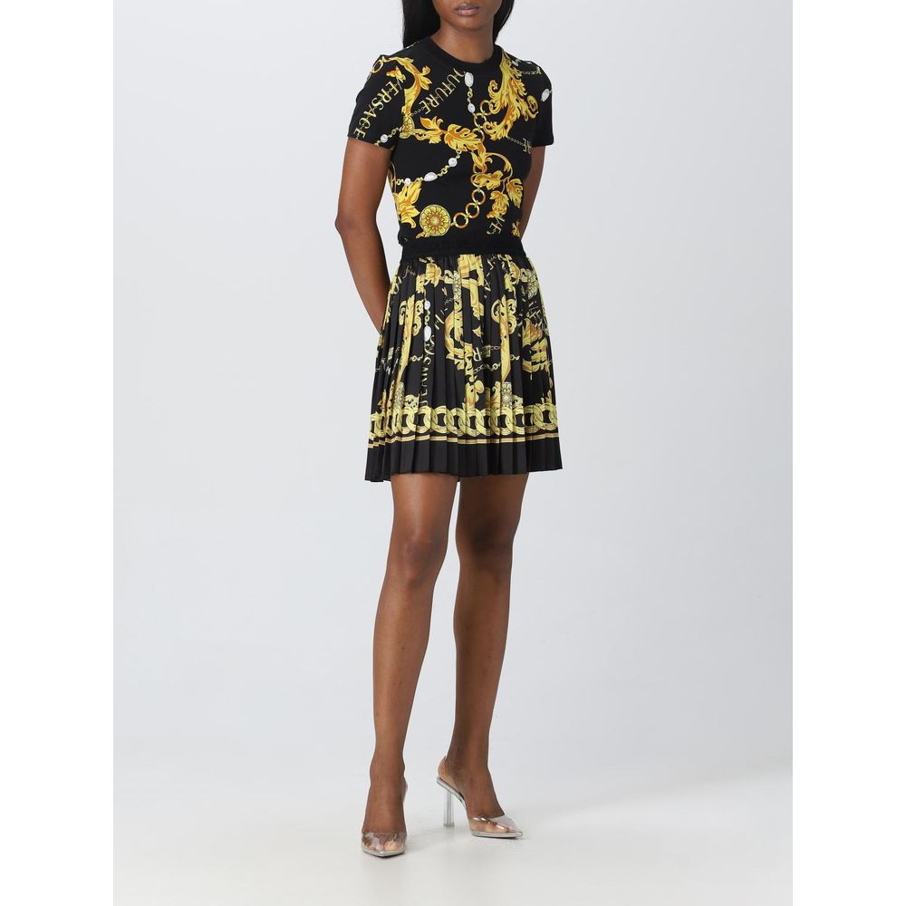 Versace Jeans Black Cotton T-Shirt