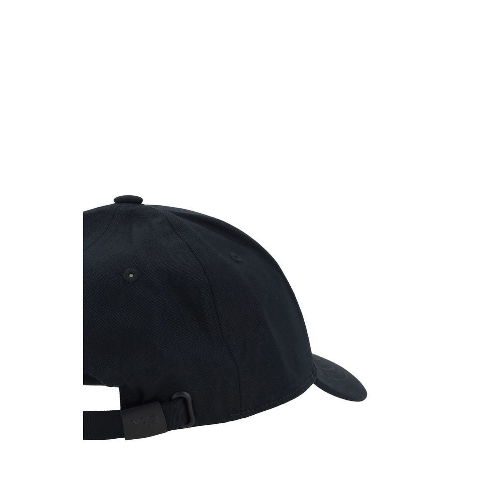 Y-3 Black Cotton Cap (Baseball Hat)