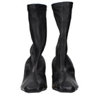 Jil Sander Black Leather Ankle Boots