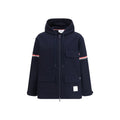 Thom Browne Blue Cotton Parka