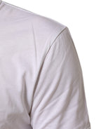 Dolce & Gabbana White Cotton Crew Neck Short Sleeves T-shirt