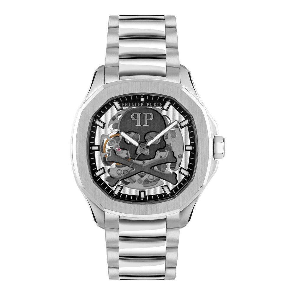 Philipp Plein Gray Stainless Steel Dress Watch