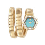 Philipp Plein Gold Stainless Steel Dress Watch