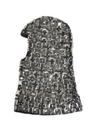 Dolce & Gabbana Black Wool Crystal Embellished Balaclava Hat