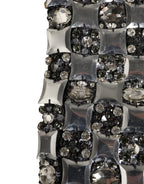 Dolce & Gabbana Black Wool Crystal Embellished Balaclava Hat