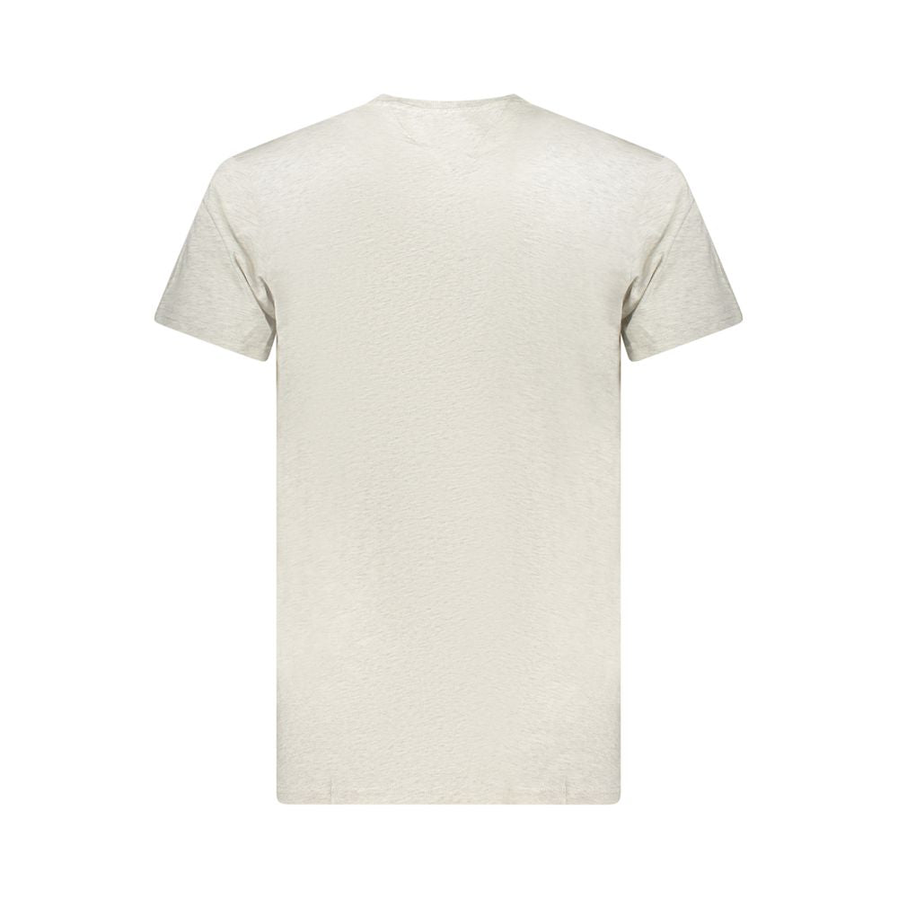 Tommy Hilfiger Grigio Cotton Men T-Shirt