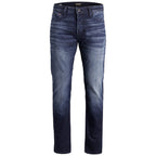 Jack Jones Blue Cotton Relaxed Fit Jeans