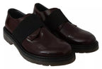 Dr. Martens Dark Brown Leather Elastic Strap Shoes