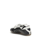 Y-3 Black Calf Leather Bos Taurus Low Top Sneakers