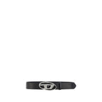 Diesel Black Calf Leather Bos Taurus Regular Belt